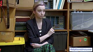 Stepdaughter spreads tight pussy lips bent over so daddy rams her hardcore in HD POV