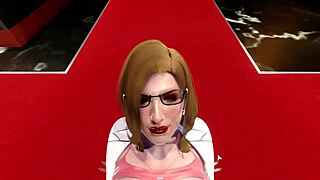 Hot secretary gets HORNY during select gameplay session.