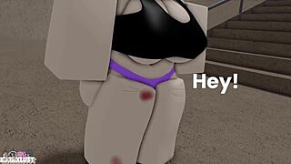 Koraxlust Emo Girl Flashes Skatepark Rides You Hard