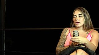 Interview Turns Wild As Sara Blonde Fingers Huge Tits Ass And Squirts Outdoors In Public Heels