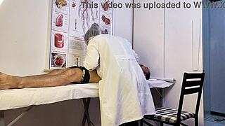 Nurse exam makes patient hard choking on brazilian bimbo's deepthroat