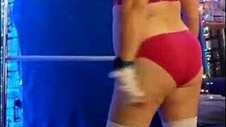 Hotwife Steffi dances panties off showing big pussy lips