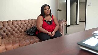 bbw ebony peaches endures brutal anal casting pain in california