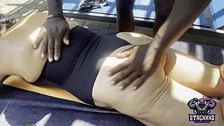 check out stacxxxs hawaiian angel riding bareback poolside all day