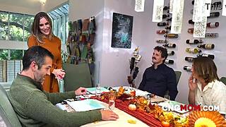 Milfs Fuck Family in Freeuse Wanksgiving Group Pussy Orgy