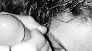 Rhonda Deepthroats Monster Cock Swallows Every Cum Drop Closeup