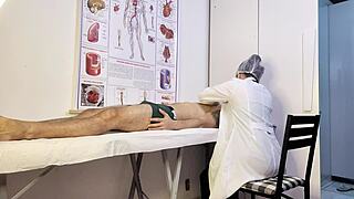 Nurse exam makes patient hard choking on brazilian bimbo's deepthroat