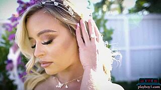 big ass blonde milf jackie strips lingerie outdoors ripping clothes for playboy