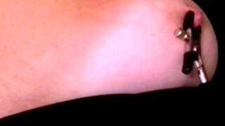 Slave Nadia pumps pussy then vibes her ass