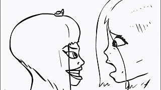 Smooth Skin Hentai Shows Intense Breast Body Absorption Fetish