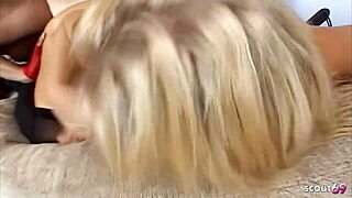 black ebony wife seduces blonde big tits slave for rough anal ffm threesome