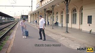 hunt4k old guy watches stranger fuck hot teen girlfriend for cash