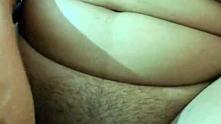 Pretty chubby latina teen shoves cucumber deep in shaved pussy on bed