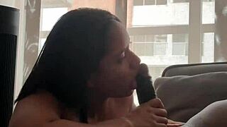 Stepfather's Huge Cock Stretches My Tight 18+ Mouth Deepthroat Amateur Couple