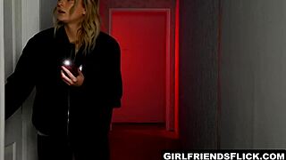 two adorable teen babes kiss then scissor lick pussies in passionate lesbian sex