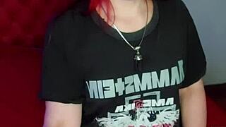 dad's friend catches latina masturbating on video call with juicy toys