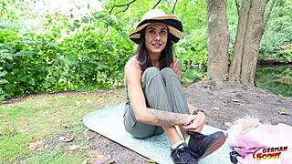 German scout skinny teen jenny stella talks then takes hard anal in berlin casting!!