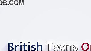 This british 18 year old student squirts wildly on fucking machine