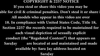 Sara Jay laps wet pussy in lesbo show