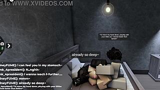 roblox cum loving slut gets her ass soaked in hot loads