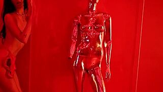 SKINNY TEEN ASHLYN CHERE FLASHES PIERCED NIPPLES NAKED