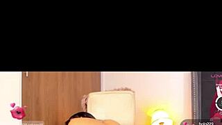 latina ladyboy crossdresses and gets webcam cock action