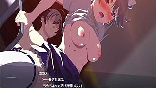 Sneaky Maid Costume High School Girl Overwhelms with Big Cock Assault