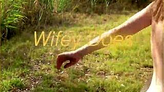 YOUNG WIFE FLASHES SHAVED PUSSY AND BIG TITS ON FIRST NUDE PUBLIC WALK!