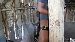 imagine catching stepmom fingering to stepdaughter pic in outdoor passion