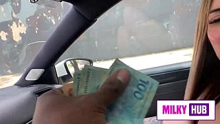 melissa lisboa spots a horny stranger with monster cock and spreads for raw pussy pounding