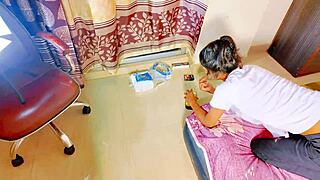 Uttaran20 loses virginity in wild FFM threesome fuck fest