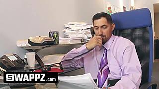 office swap: horny stepdads trade barely legal stepdaughters for bareback 4some 😈🔥