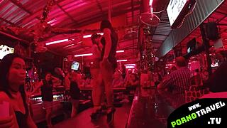 asian bar girl shakes ass wildly
