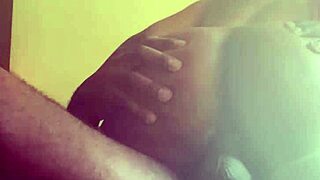 he loves her juicy ebony bounce on huge bbc chair ride! 🍑🔥💦