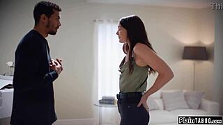 Guy Penetrates Stepbrother's Wife's Tight Panties