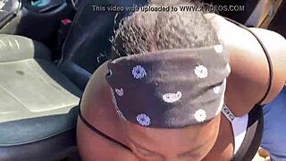 wanna see this crazy ebony bbw thot suck fat black cock outdoors in public?