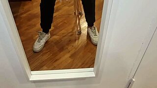 Amateur guy strokes his huge cock until massive cumshot explodes everywhere in homemade clip.