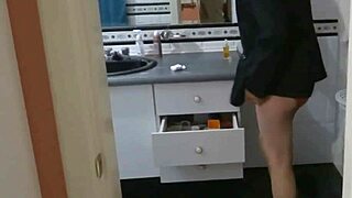 spying on stepmom bathroom prep for taboo sex compilation