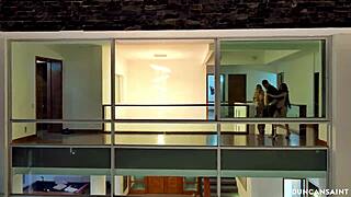 playboy's hot threesome with big ass big tits blonde brunette latina bodybuilder monster cocks late night mansion