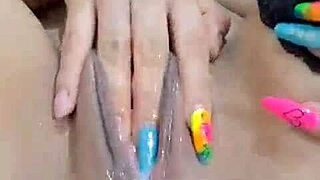 la coneja rabitquicky squirts nonstop fingering her huge tits blonde pussy wildly