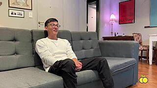 Psychologist's AI woman built for young stud's muscular body to fuck big pussy lips in casting interview