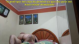 husband offers submissive latina wife to chubby mature friend for cash