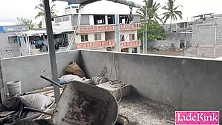 Street Slut Bent Over Bound Chained Fucked Hard Construction Site