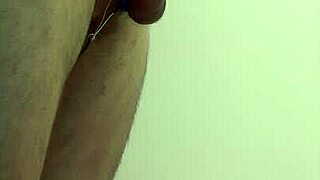 exotic young dancer hits cage orgasm with dirty homemade toys