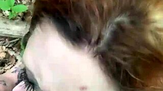 we got caught fucking in forest she begged for bbc