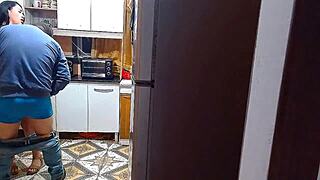 Wife Fucks Lover in Sinful Kitchen