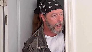 teen endures hardcore father-in-law rockstar pounding