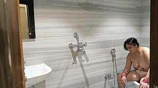 desi stepmom sneaks into bed for stepson's monster cock suck and doggystyle pounding