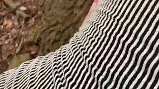 we got caught fucking in forest she begged for bbc