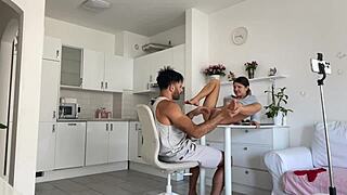 bts with curvy latina riding bbc doggystyle then missionary hardcore